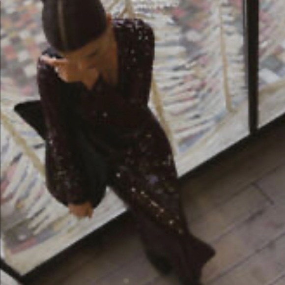 LAST size L NWT ZARA LIMITED EDITION SEQUIN DRESS - Picture 4 of 8